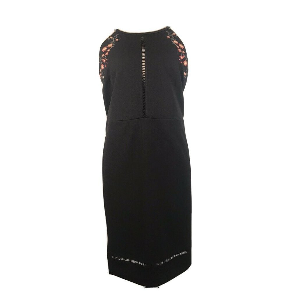 New Hailey Lyn Embroidered Black Dress Size XL